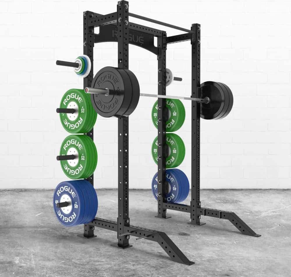Rogue Monster Lite Half Rack with weights