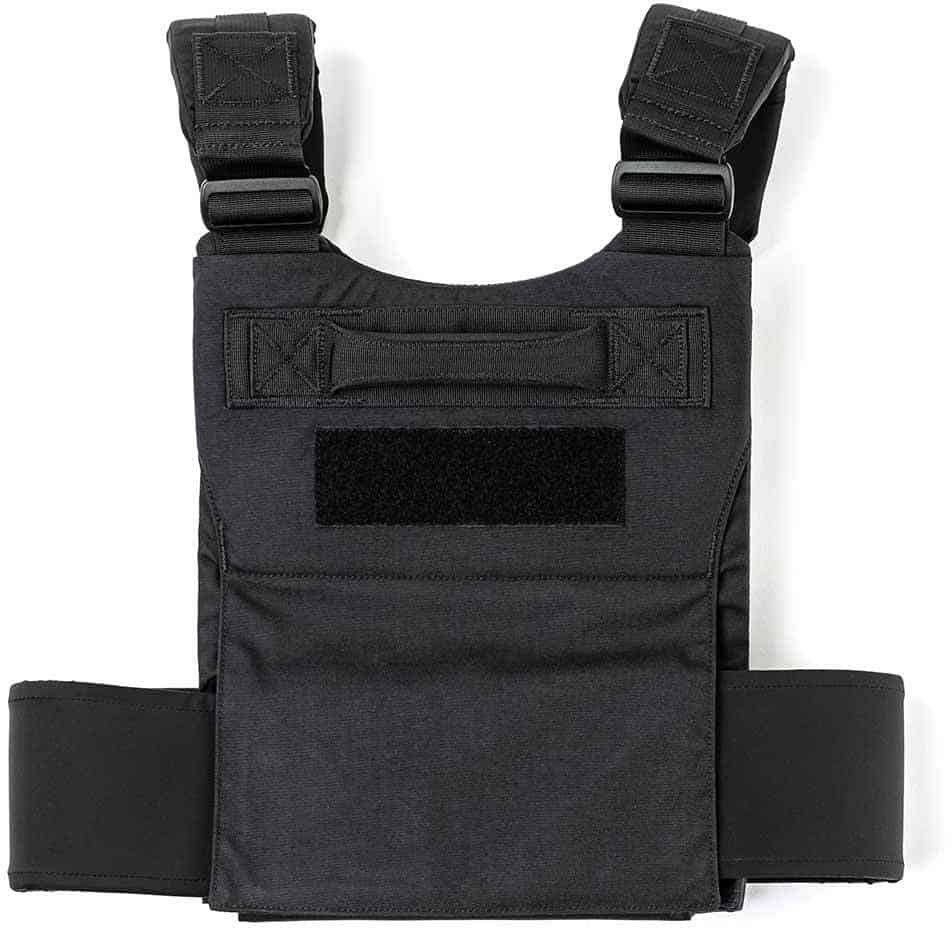 GORUCK Training Weight Vest black back view