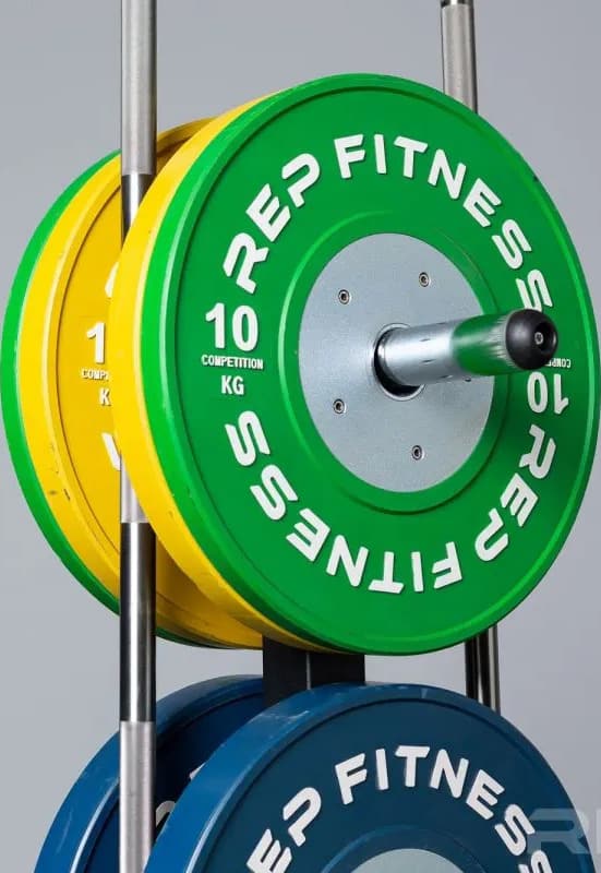 REP Bar and Bumper Plate Tree upper close up