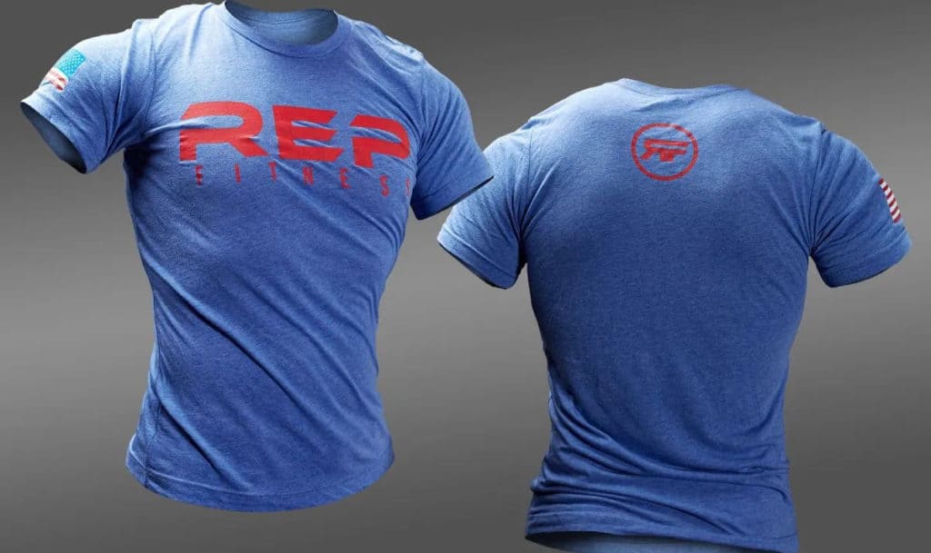 REP Basic T-Shirt blue front back