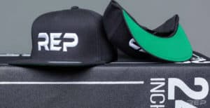 REP Puff Logo Hat black white
