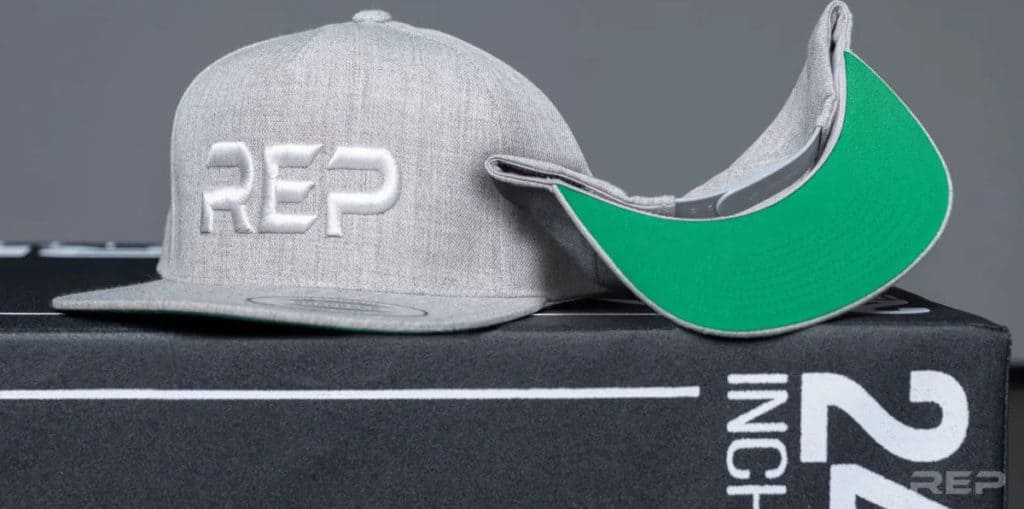 REP Puff Logo Hat gray