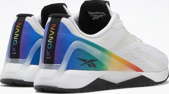 Reebok Nano XI Pride Training Shoes back view pair quarter