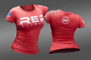 Rep Fitness Basic Womens Tee red