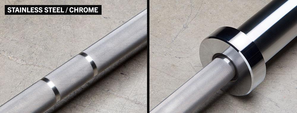Rogue Ohio Bar Stainless Steel knurling