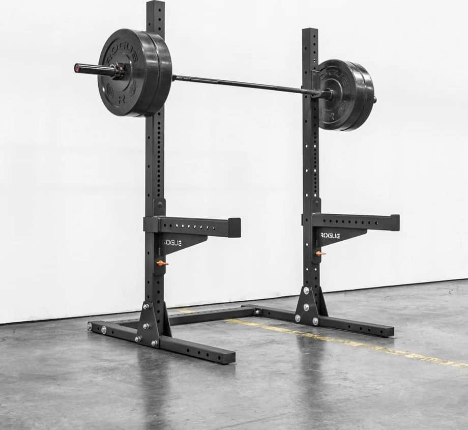 Rogue SML-1 Rogue 70 Monster Lite Squad Stand with barbell