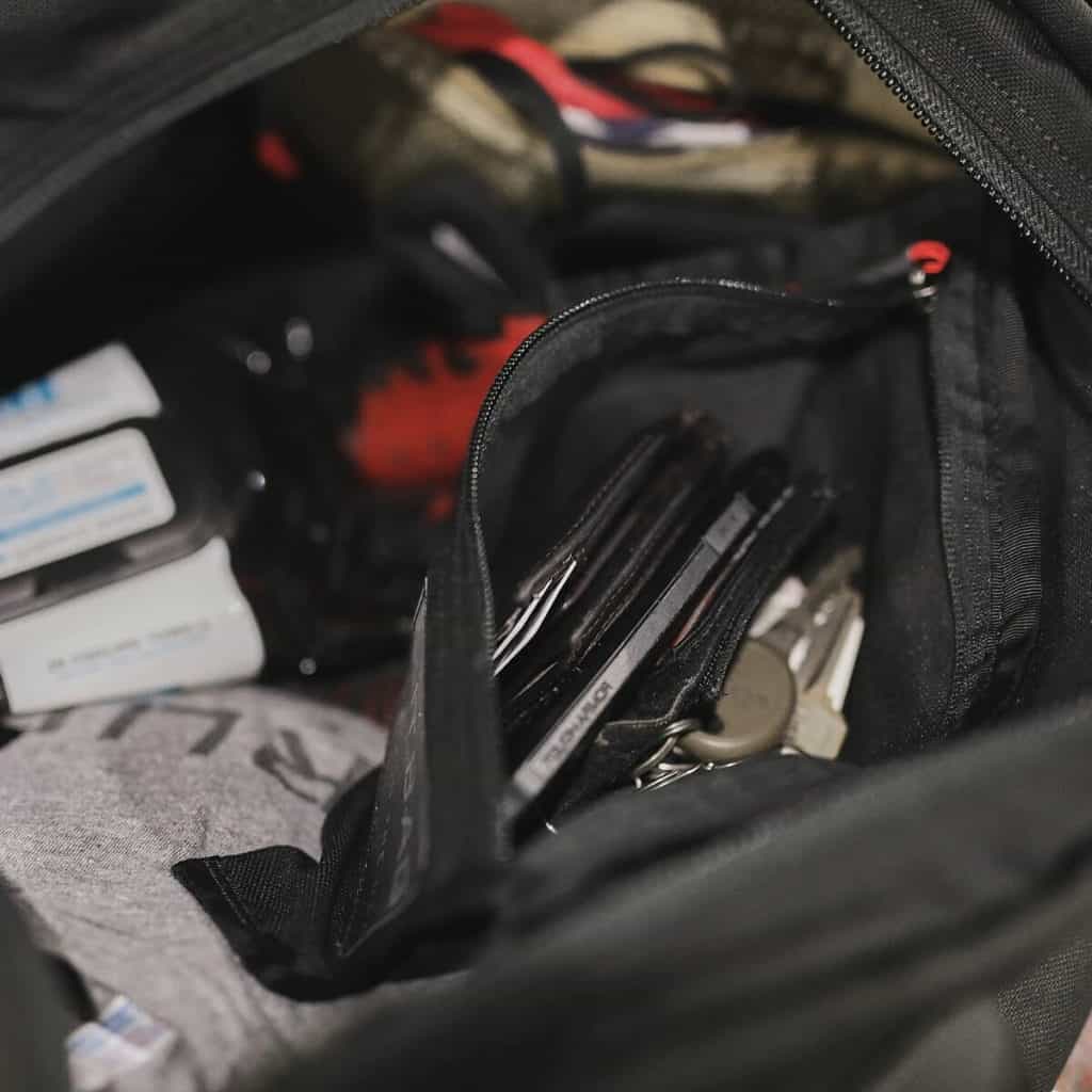 GORUCK Kit Bag Black pocket