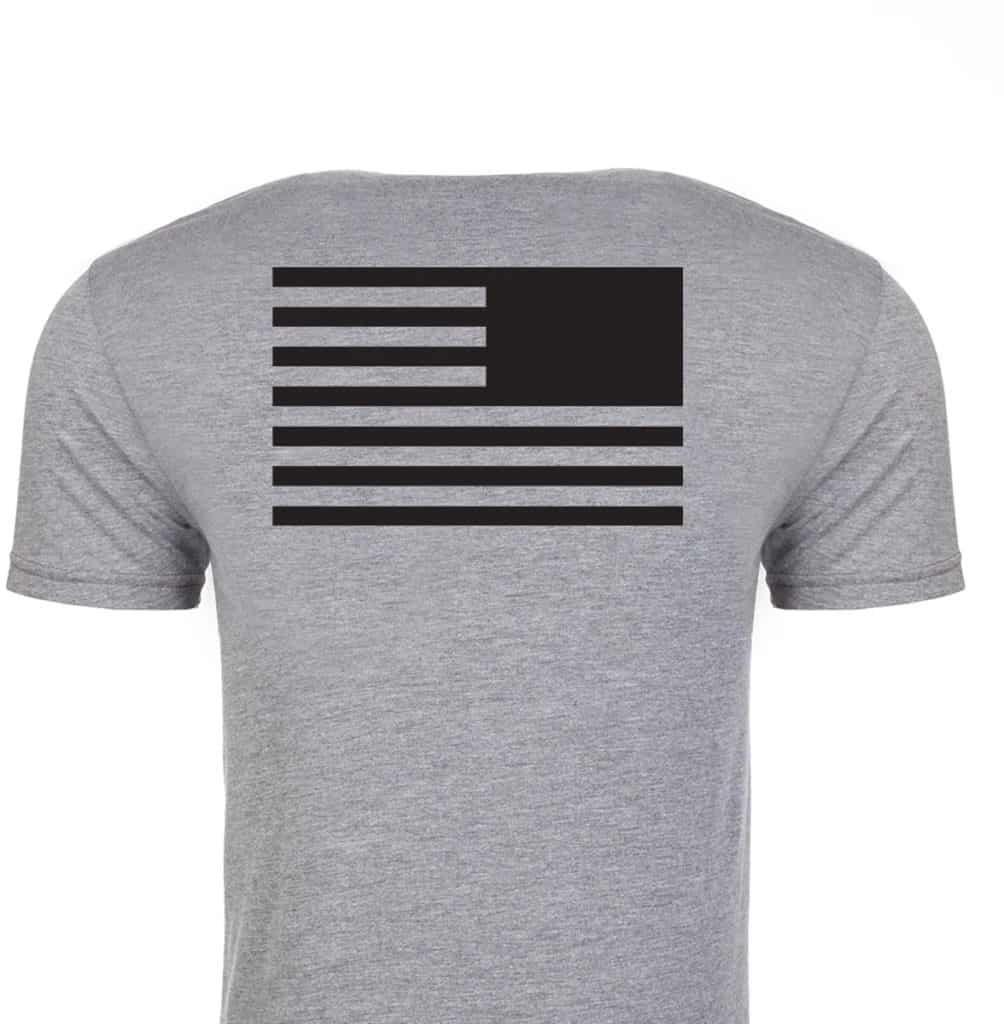 GORUCK T-Shirt Reverse Flag back gray