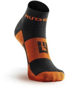 MudGear 1 4 Crew Socks - Black Orange front