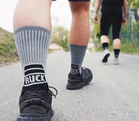 MudGear Ruck Sock Gray Black walking