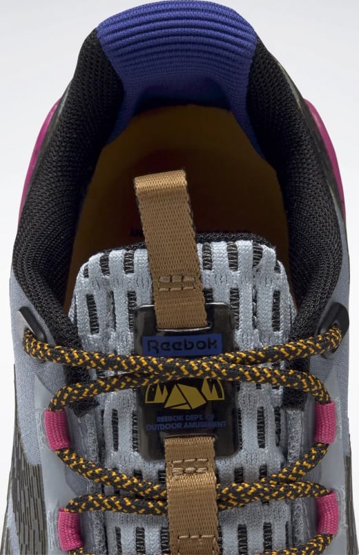 Reebok Nano X1 Adventure Womens Shoes Gable Grey  Bright Cobalt  Pursuit Pink tongue