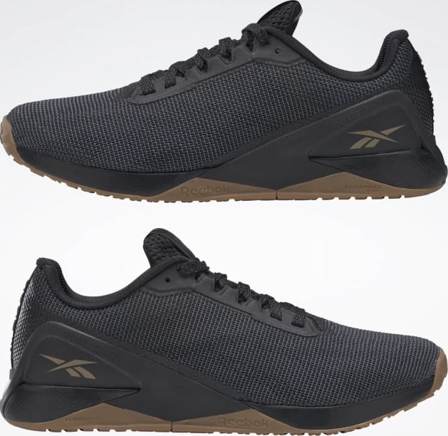 Reebok Nano X1 Grit Mens Training Shoes pair upside down