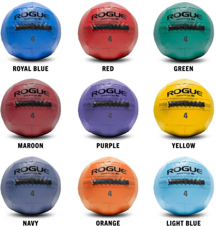 Rogue Fitness Color Medicine Balls different colors