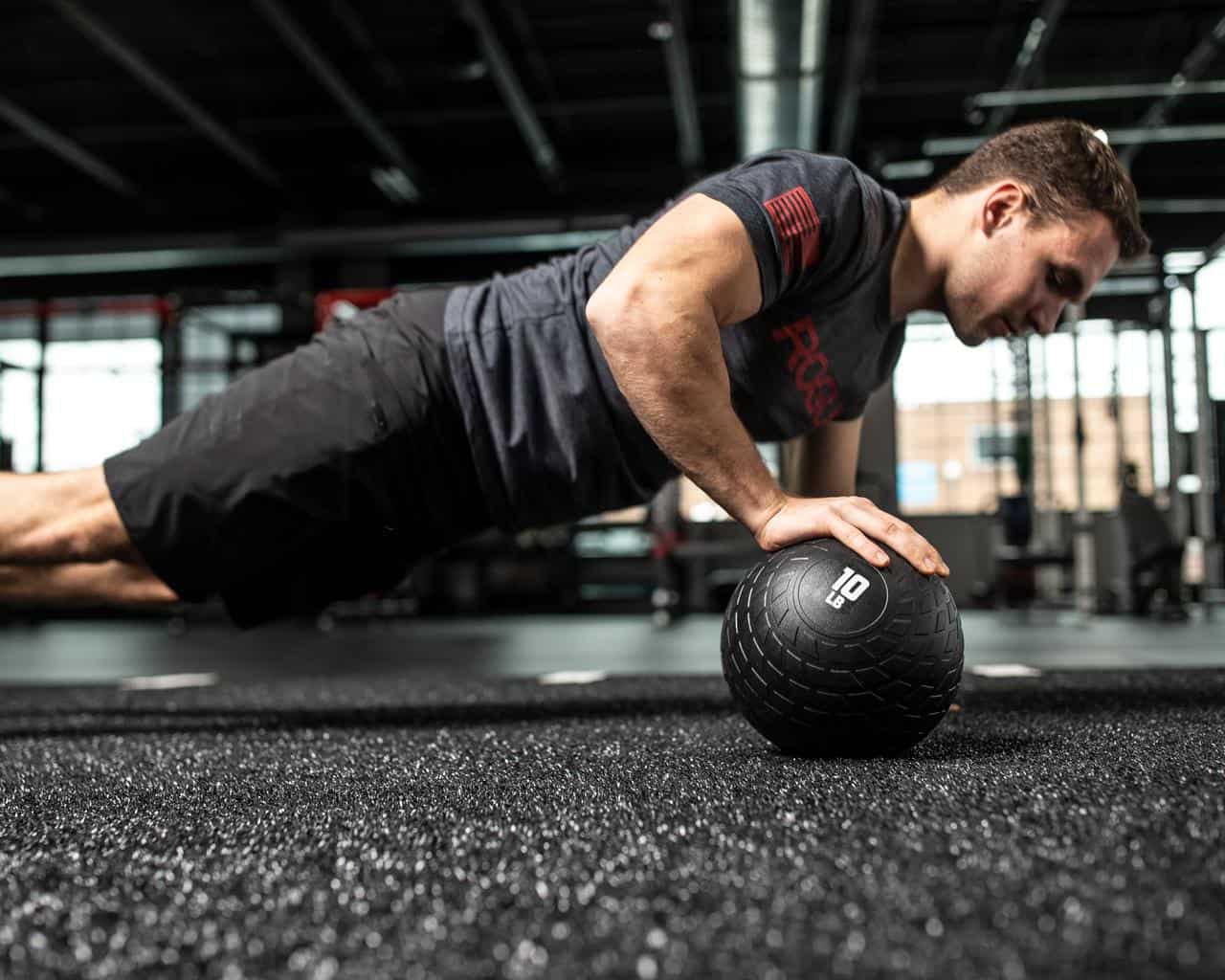 Rogue Rubber Medicine Ball push up