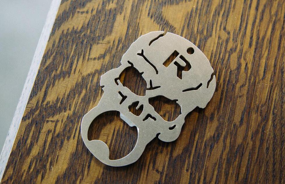 Rogue Skull Bottle Opener full view