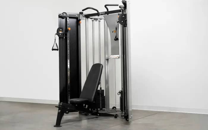 Torque Fitness F9 Fold-Away Functional Trainer open bench