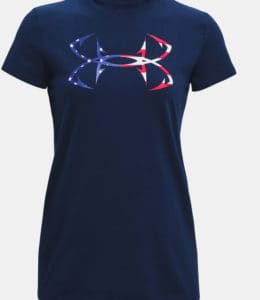 Under Armour Womens UA Freedom Hook T-Shirt full front