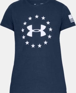 Under Armour Womens UA Freedom Logo T-Shirt full front