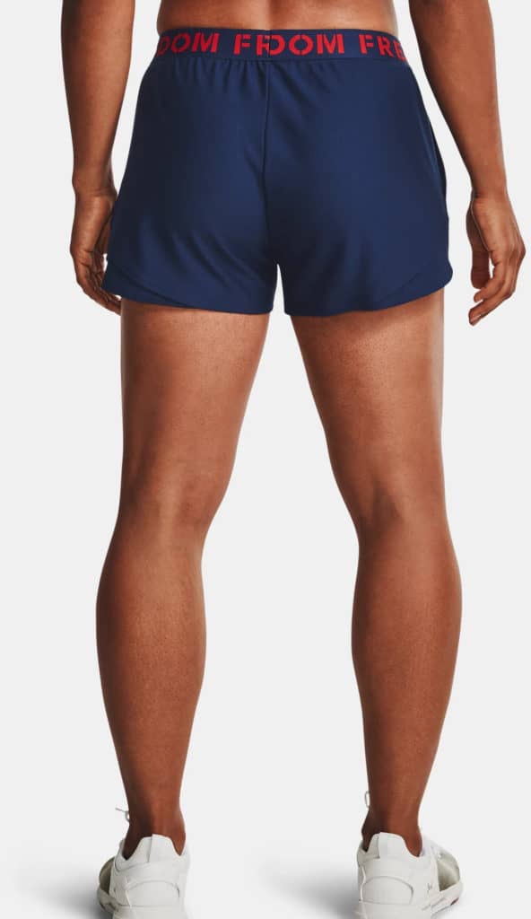 Under Armour Womens UA Freedom Play Up Shorts worn back