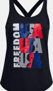 Under Armour Womens UA Freedom USA Tank full front