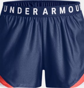Under Armour Womens UA Play Up 3.0 Tri Color Shorts full front