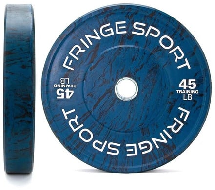 Fringe Sport Savage Bumper Plates blue
