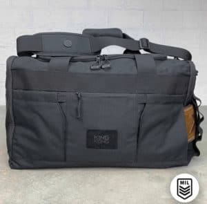 King Kong Apparel CORE51 Duffel Black full front