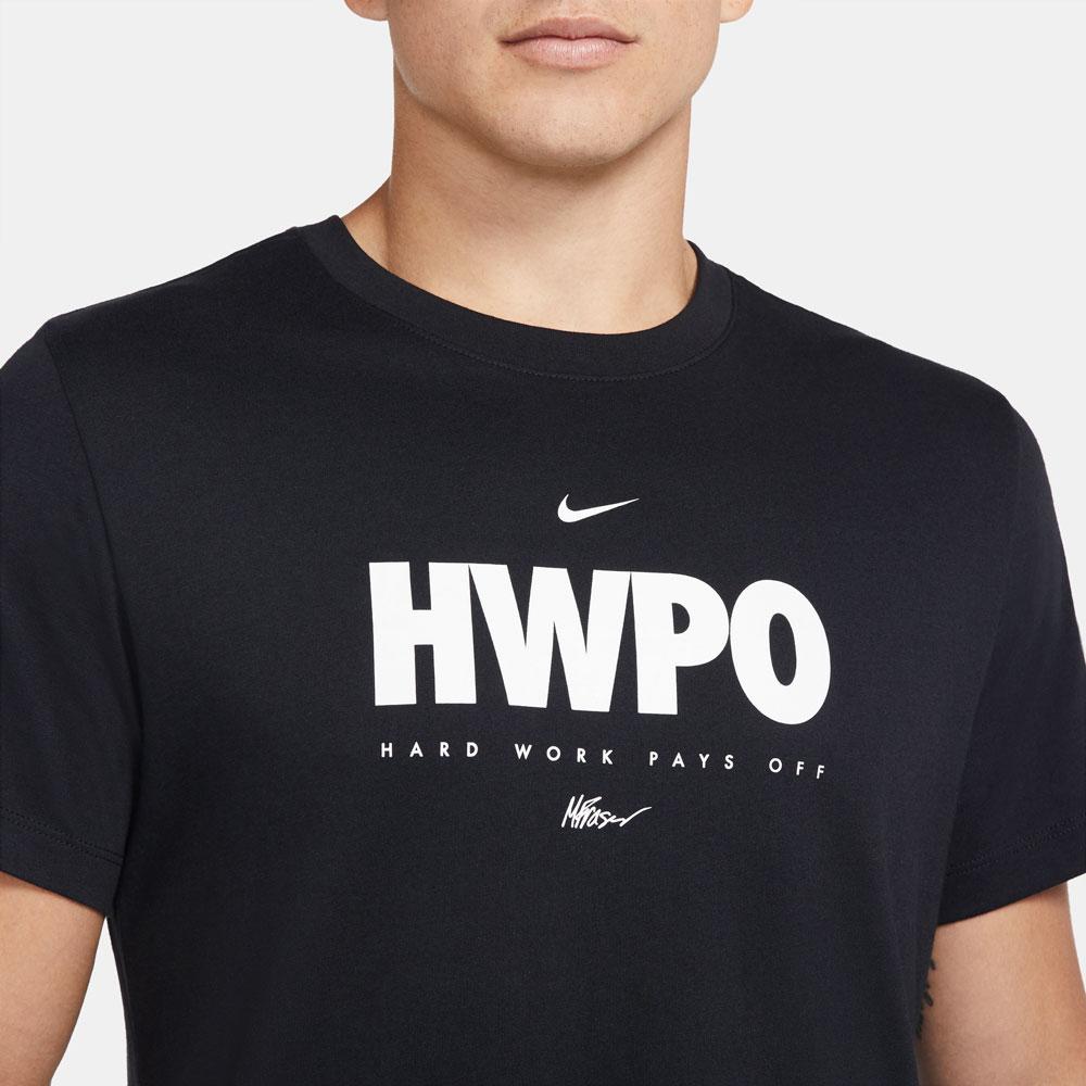 Nike Dri-FIT Mat Fraser HWPO Training T-Shirt Black White close up