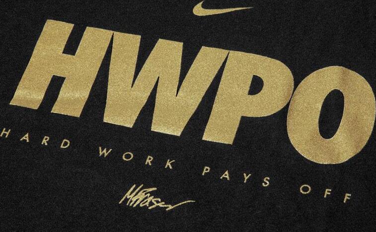 Nike Dri-FIT Mat Fraser HWPO Training T-Shirt Gold details