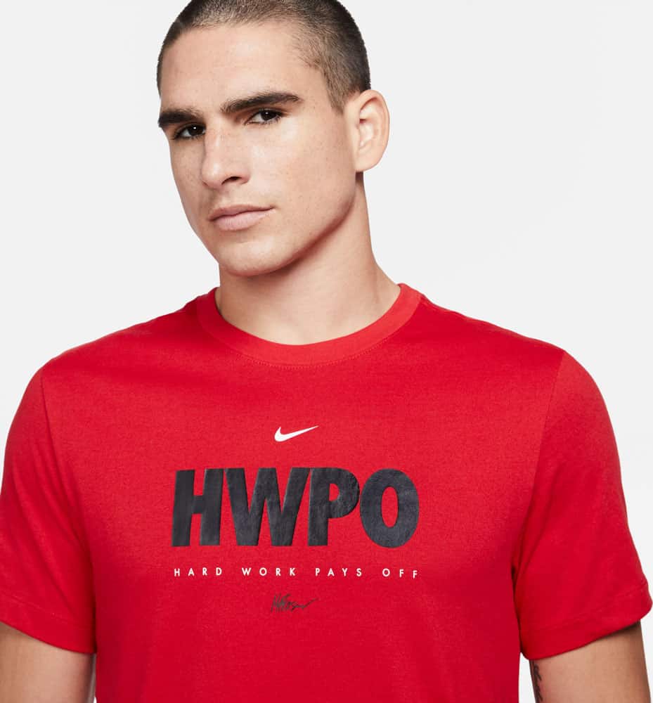 Nike Dri-FIT Mat Fraser HWPO Training T-Shirt Red close up