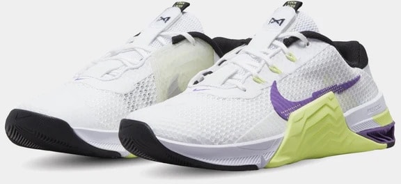 Nike Metcon 7 Women’s White Purple quarter view left