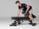Rep Fitness AB-5000 Zero Gap Adjustable Bench Matte Black with a user
