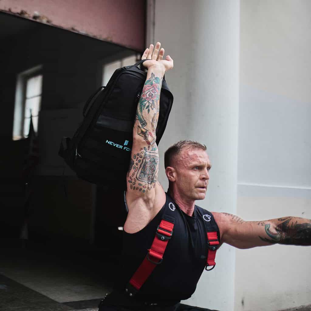 GORUCK Rucker 20L while working out