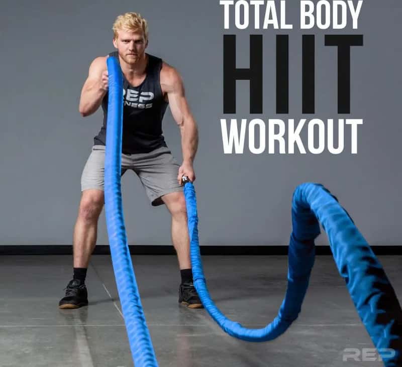 Rep Fitness REP V2 Sleeve Battle Rope total body workout