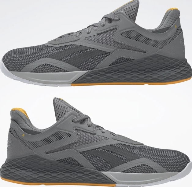 Reebok Nano X Mens Pure Grey 5 Pure Grey 3 Pure Grey 7 upside down