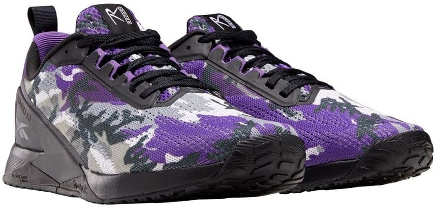 Reebok Nano X1 Rothco purple quarter right pair