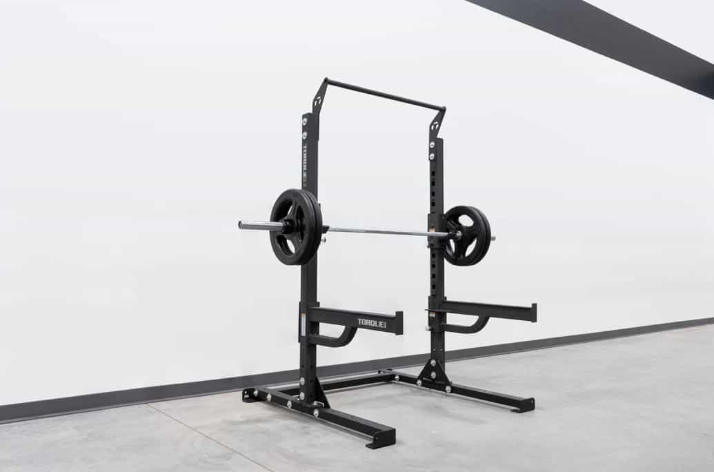 Torque USA Short Squat Rack with Pull-Up Bar with accessories