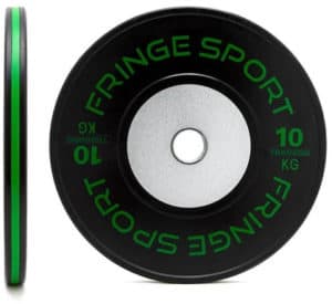 Fringe Sport Black Training Competition Plates - Kilos green