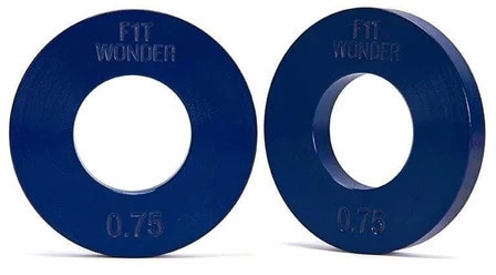 Fringe Sport Fractional Plates in Kilograms blue