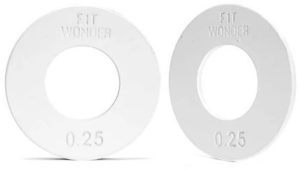 Fringe Sport Fractional Plates in Kilograms white