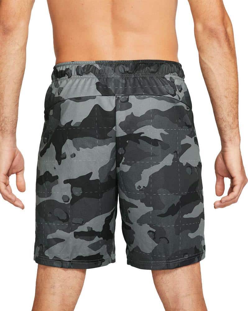 Nike Mens Dri-FIt Camo Shorts 5.0 back worn