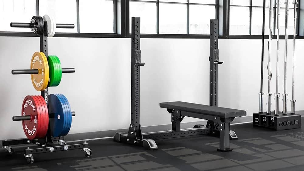 Rogue Monster Lite Competition Bench in the gym