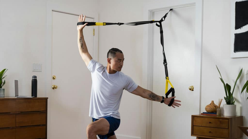 TRX HOME2 System with a user 2