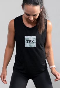 TRX Women’s Camo Muscle Tank full front