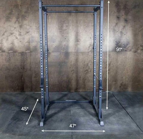 Fringe Sport Power Cage Squat Rack (Kip Cage) dimension