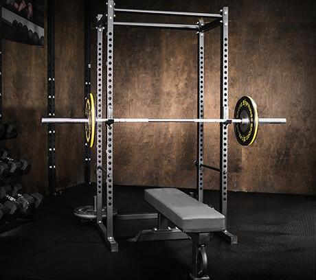 Fringe Sport Squat Cage - Garage Series with a bench