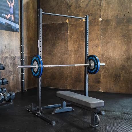 Fringe Sport Squat Rack with Pull-up Bar - Garage Series with a bench