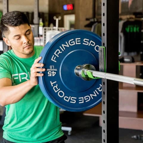 Fringe Sport Squat Rack with Pull-up Bar - Garage Series with a user 2