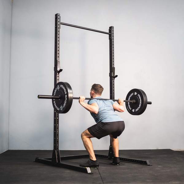 Fringe Sport Squat Rack with Pullup Bar with a user 1