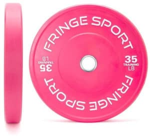 Fringe Sport Pink Bumper Plates (Pairs) - PRE-ORDER 35lb